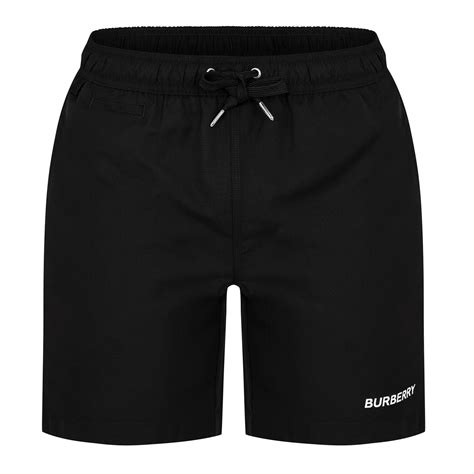 burberry swim trunks black